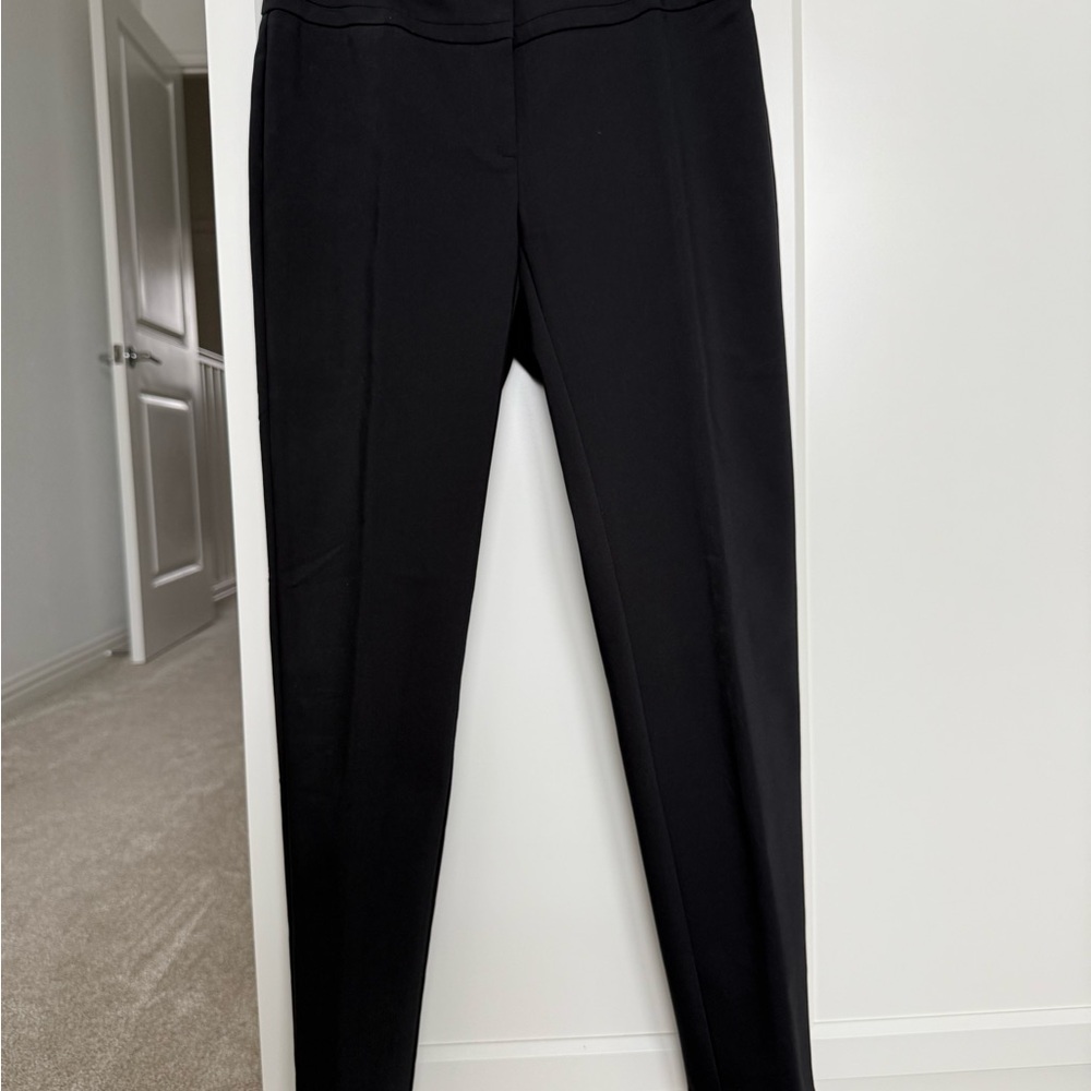 Ann Taylor Petite Classic Black Straight Leg Pants | size 00P